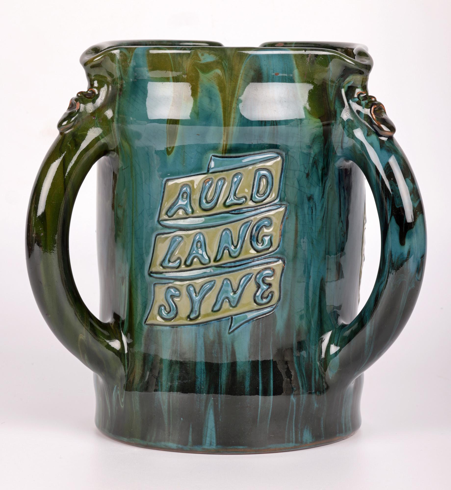 Elton Ware Arts & Crafts Auld Lang Syne Large Pottery Tyg 9