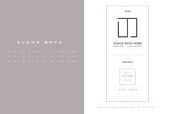 Elune Sofa Designed by Joshua David Home and Manufactured by Jouffre