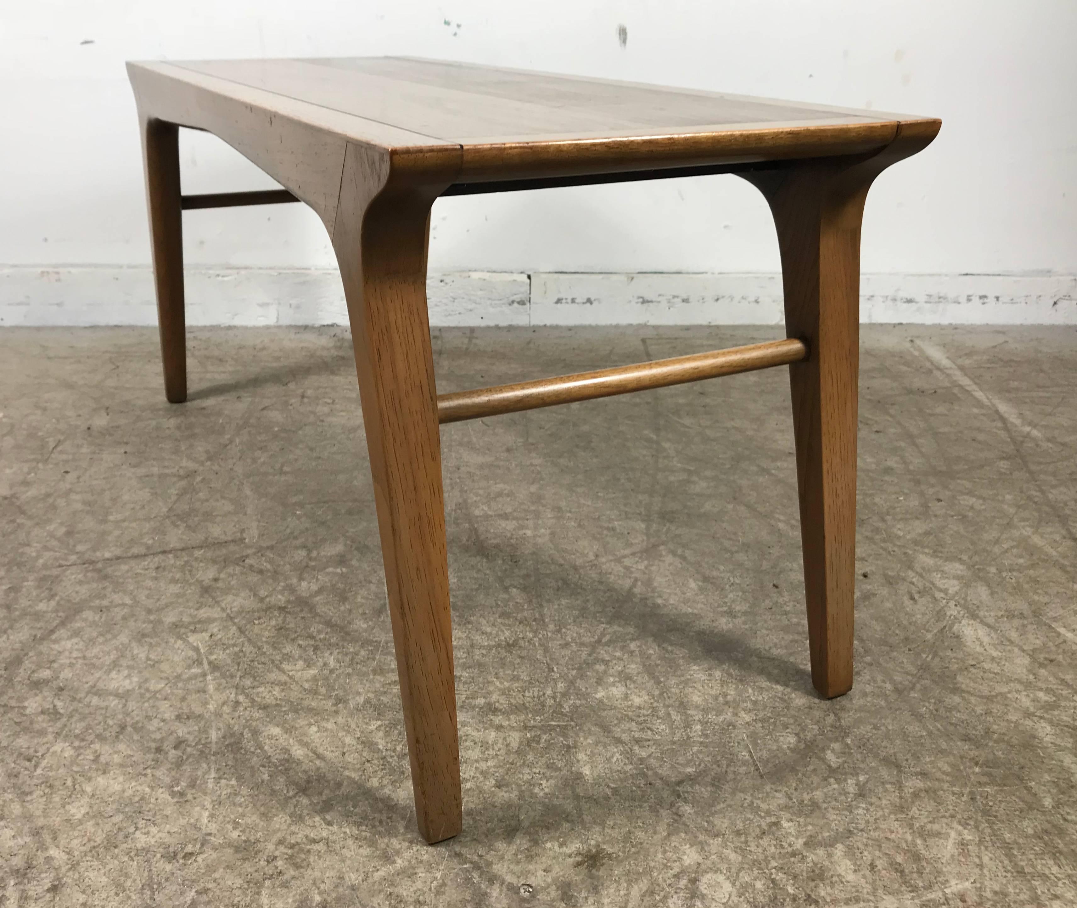 Fruitwood Elusive Modernist Bench or Table by John Van Koert for Drexel