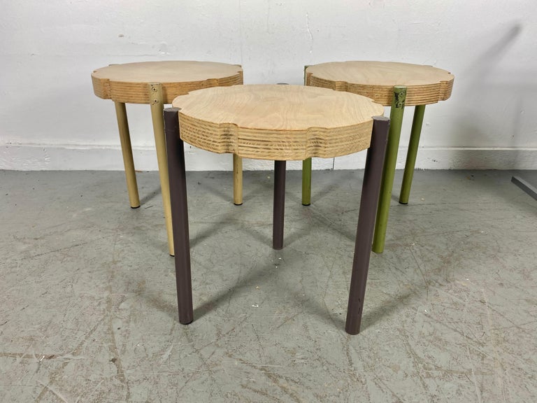 Laminated Elusive Set 3 Nest / Stackings Tables by Edward Wormley for Dunbar For Sale