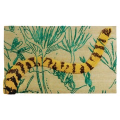 Elusive Tiger - Nuala Goodman Moderner Design-Teppich aus Wolle und Baumwolle, handgeknüpft