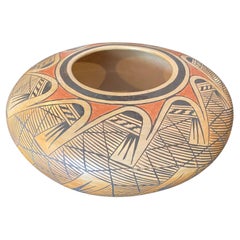 Elva Nampeyo Signed Native American Indian Hopi Tewa Pueblo Pottery Bowl Vase