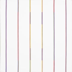 "Prelude" Colorful Modern Vertical Striped Minimalist Abstract Painting