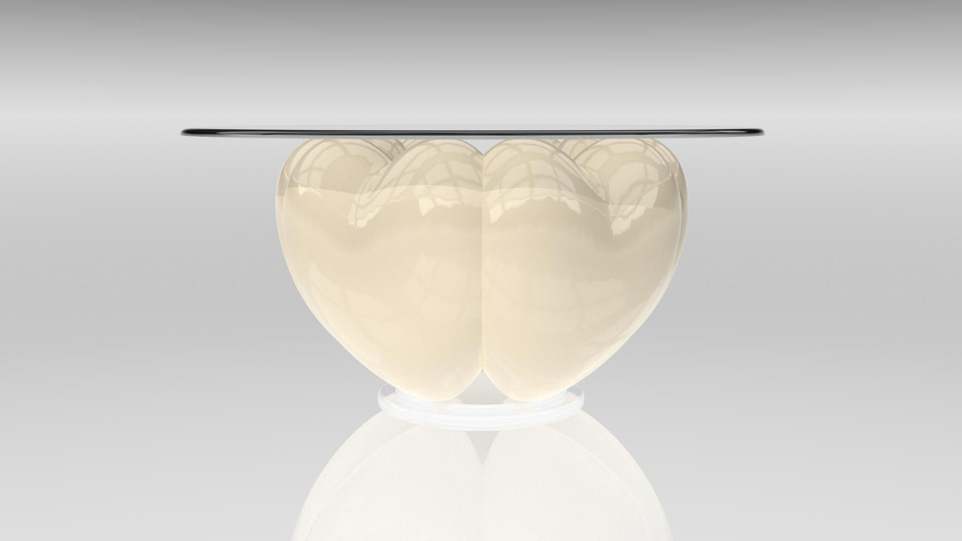 Francese Elvia 5 cuori Porcelaine White (senza top) in vendita