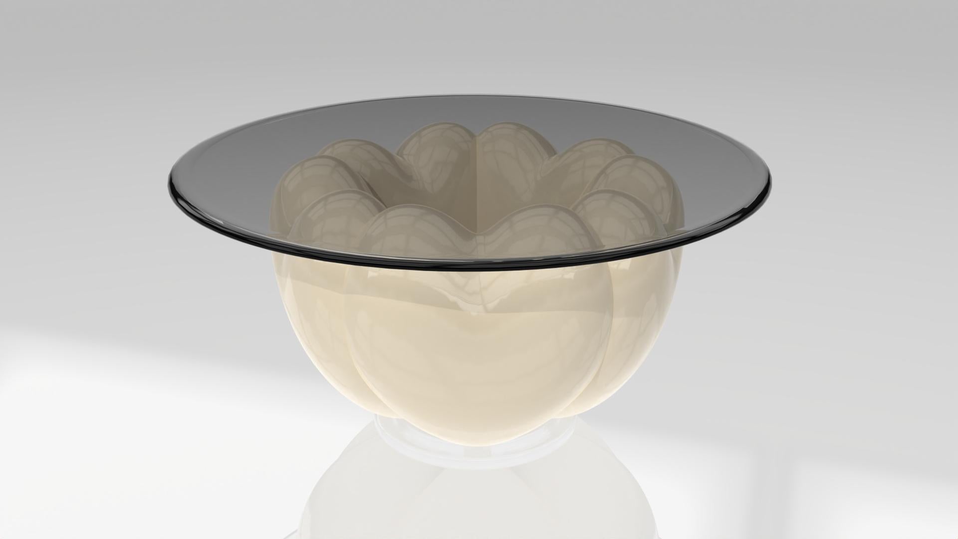 Fatto a mano Elvia 5 cuori Porcelaine White (senza top) in vendita