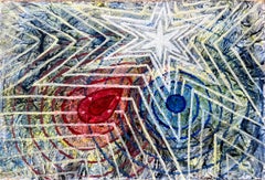 1960's British Surrealist Oil Painting - "Areas of Influence, Man" Abstract