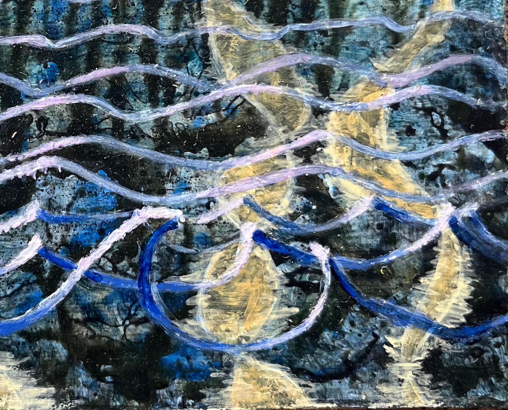 Pintura al óleo surrealista británica de los años 60 - 