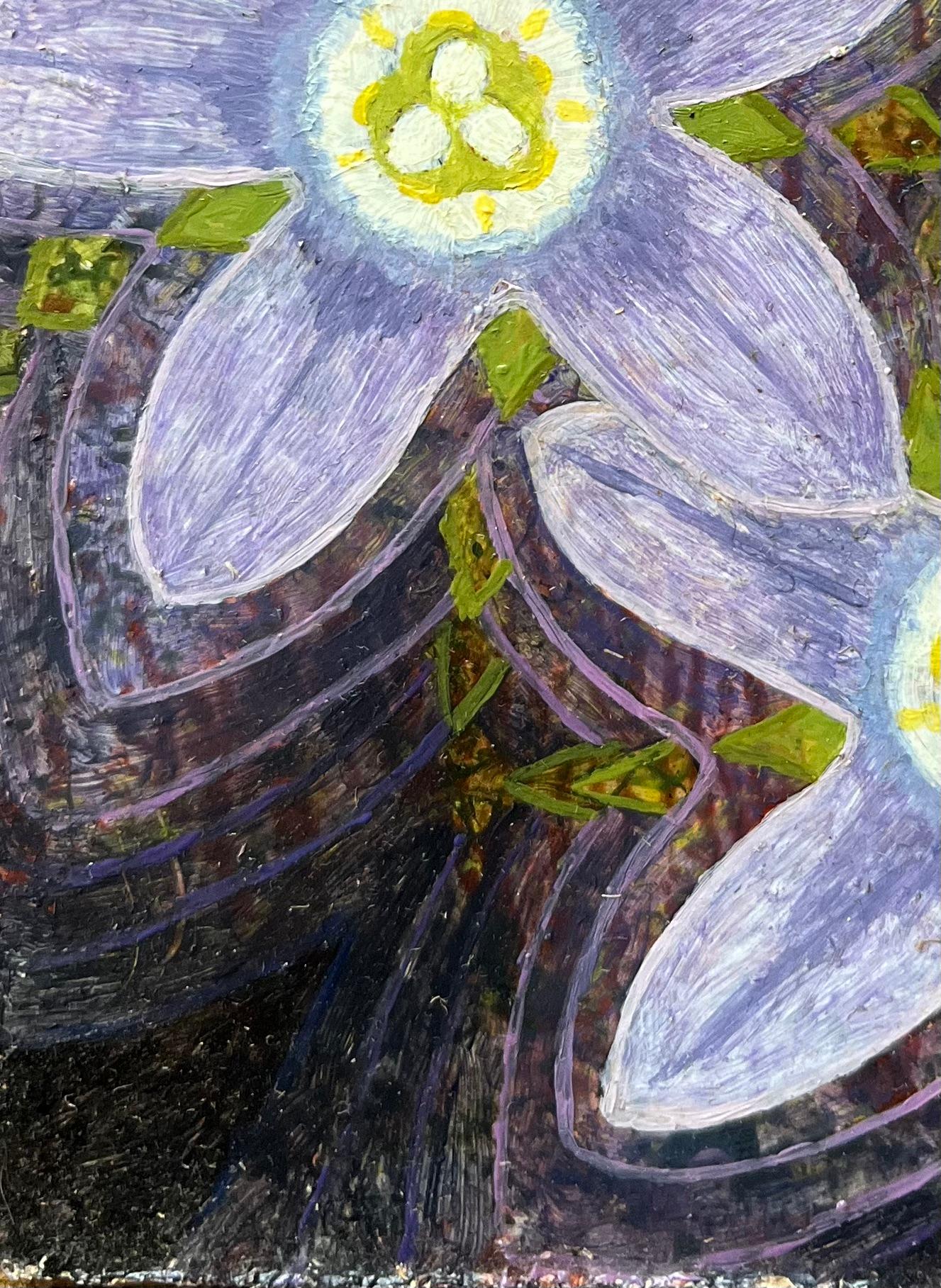 Pittura ad olio surrealista britannica degli anni '60 - Studio astratto 