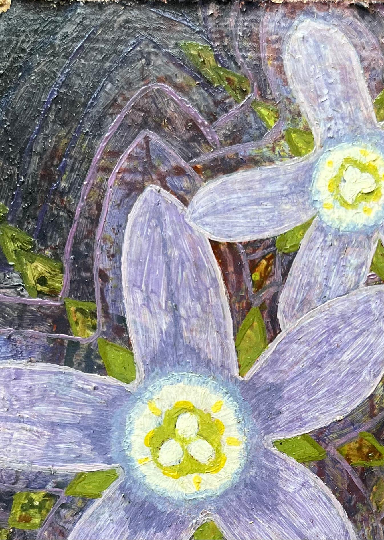 Titolo: Pittura ad olio surrealista britannica degli anni '60 - Studio astratto dell'Associazione Campanula
Mezzo: Olio su tavola, senza cornice
Dimensioni: 6 altezza x 3,75 larghezza
Condizioni: Buono 
Provenienza: tutti i quadri che abbiamo di