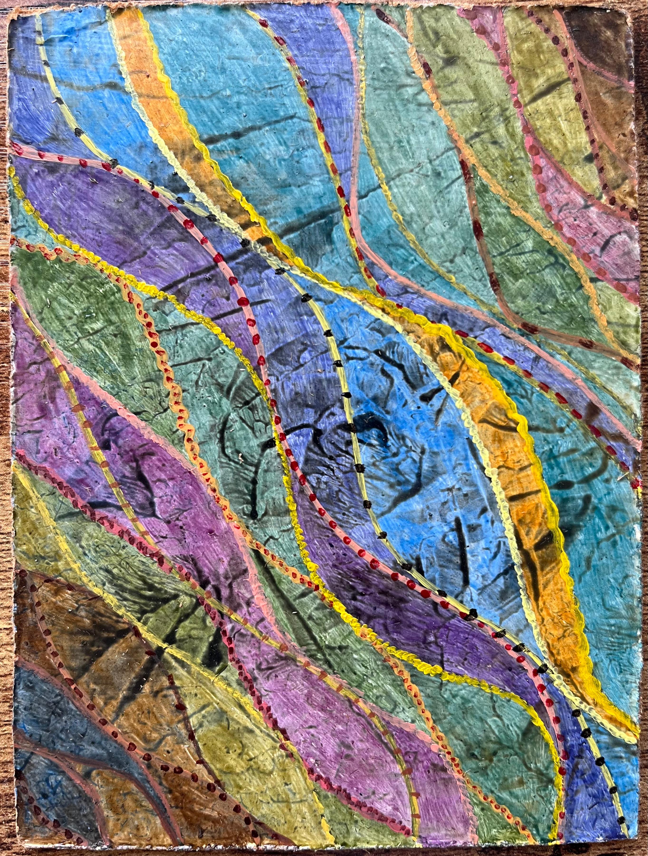 Peinture à l'huile surréaliste britannique des années 1960 - « Cooperation » - Painting de Elvic Steele