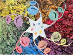 1960's British Surrealist Oil Painting - 'Colour Energies' Abstract