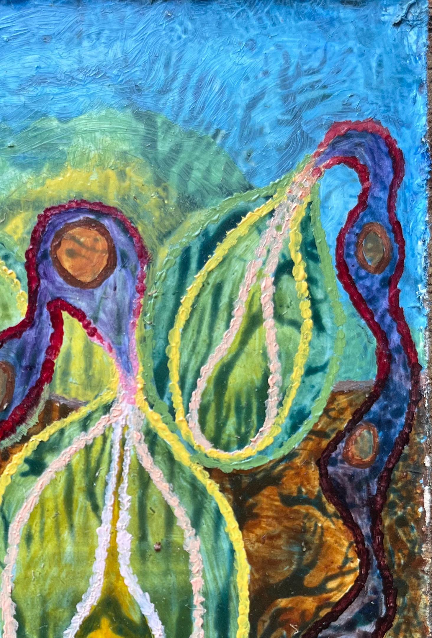 Titolo: Pittura ad olio surrealista britannica degli anni '60 - 
