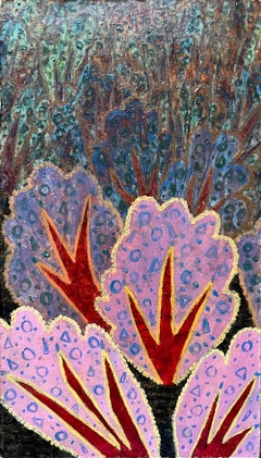 1960's British Surrealist Oil Painting - "Crowd Adulation"