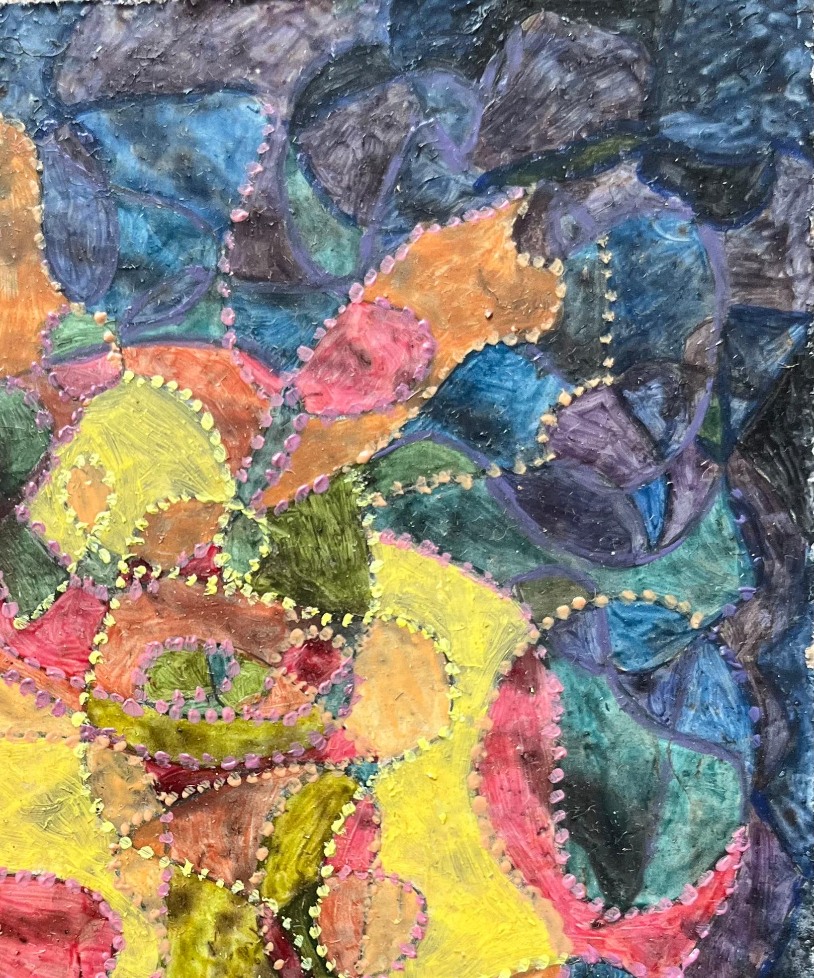 Titolo: Pittura ad olio surrealista britannica degli anni '60 - 'Forma emergente' astratta
Artista: Elvic Steele
Mezzo: Olio su tavola, senza cornice
Dimensioni: 5,25 altezza x 4,5 larghezza
Condizioni: Buono 
Provenienza: tutti i quadri che abbiamo