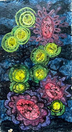 1960's British Surrealist Oil Painting - "Evolving Organisms"