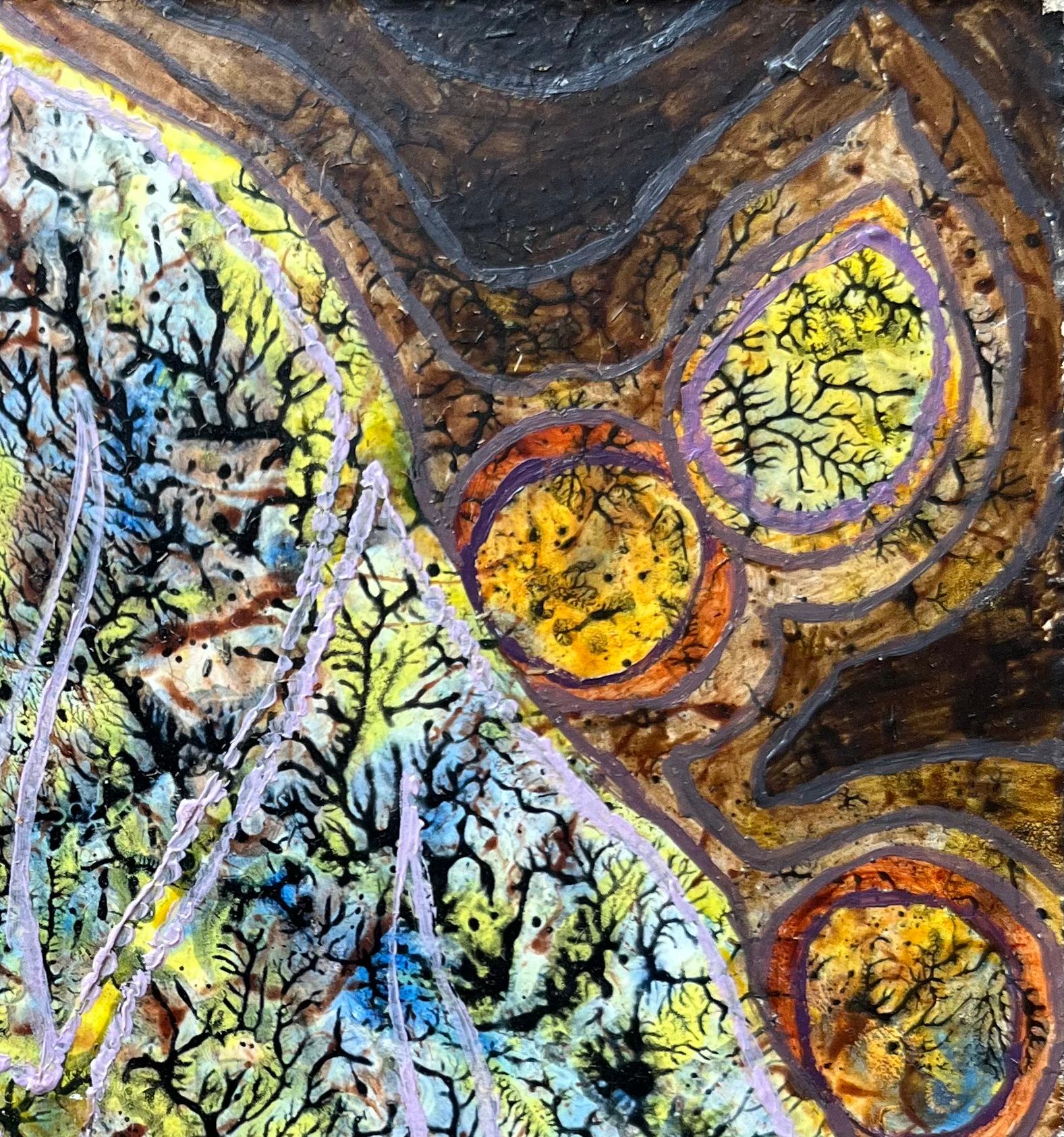 Titolo: Pittura a olio surrealista britannica degli anni '60 - 