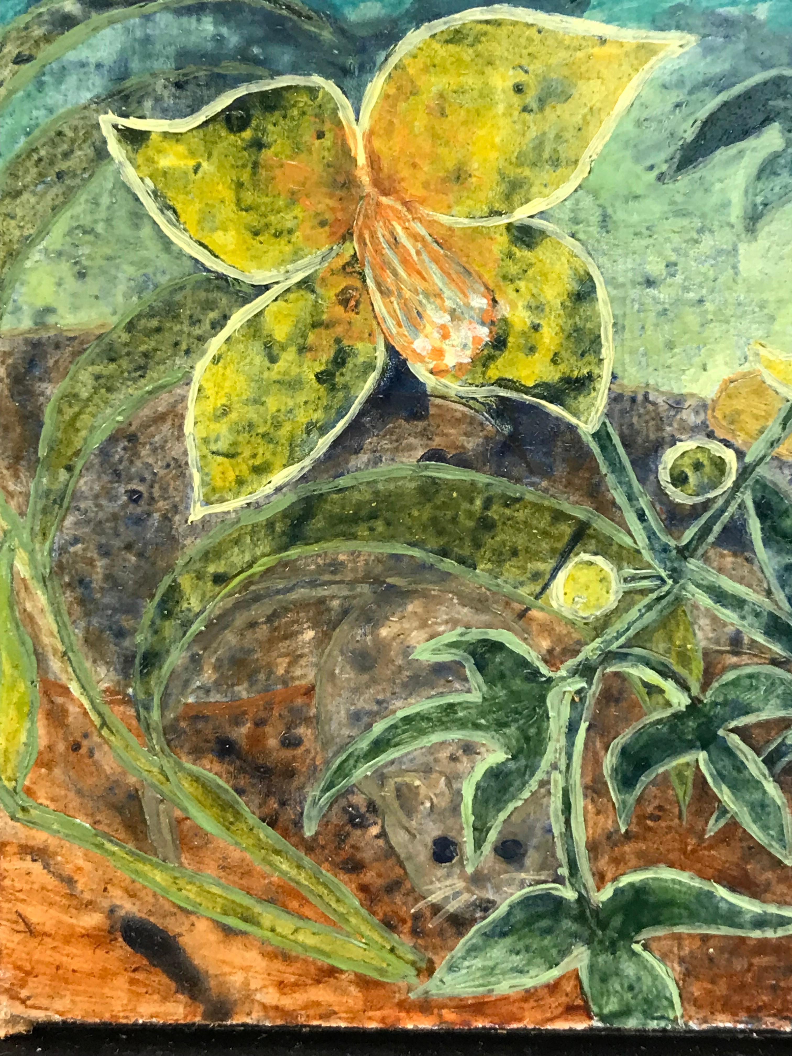 Impresionante óleo original de Elvic Steele que representa esta pintura abstracta de fantasía surrealista.

Elvic Steele es un fascinante pintor inglés. Sus obras entran en el observador, ¡atrayéndolo a su mundo mágico e inocente!

Steele nació en