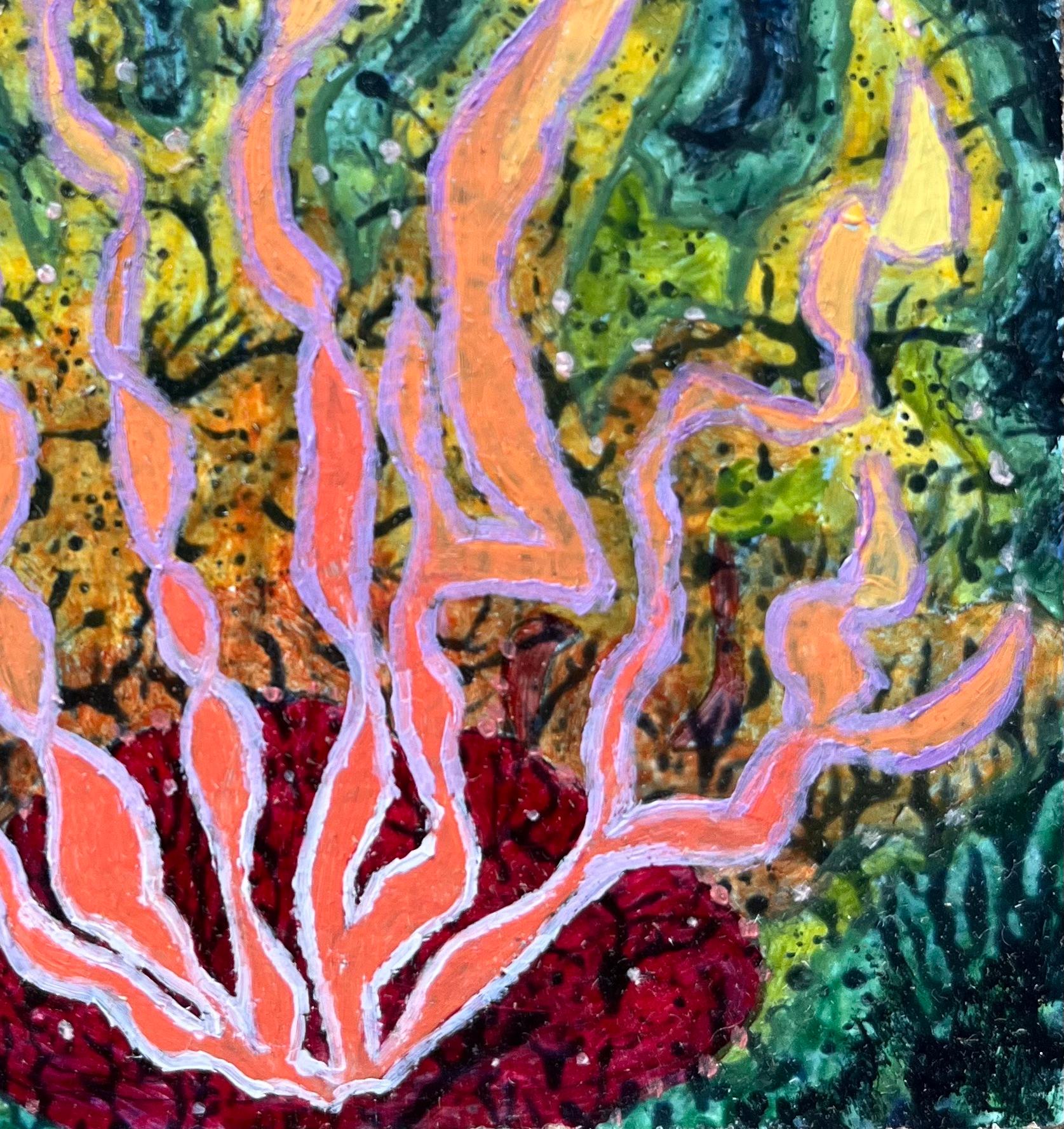 Pittura ad olio surrealista britannica degli anni '60 - Studio astratto 