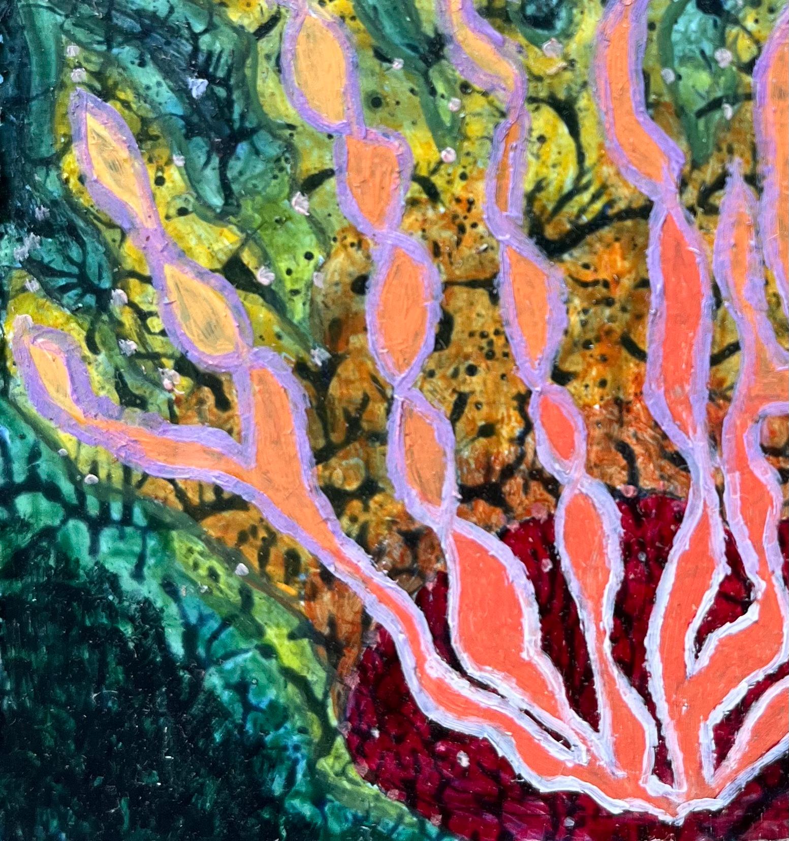 Pittura ad olio surrealista britannica degli anni '60 - Studio astratto 