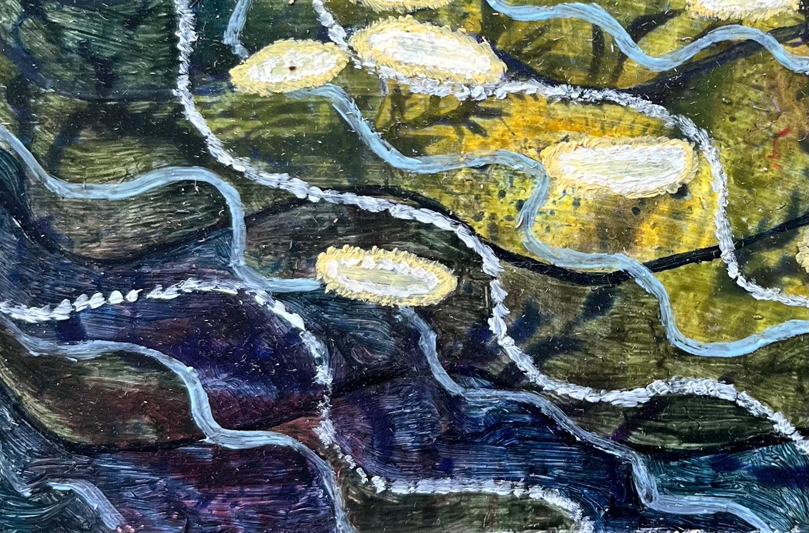 Pittura ad olio surrealista britannica degli anni '60 - Studio astratto 