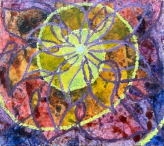 1960's British Surrealist Oil Painting - 'Floral Arrangement' Abstract Study