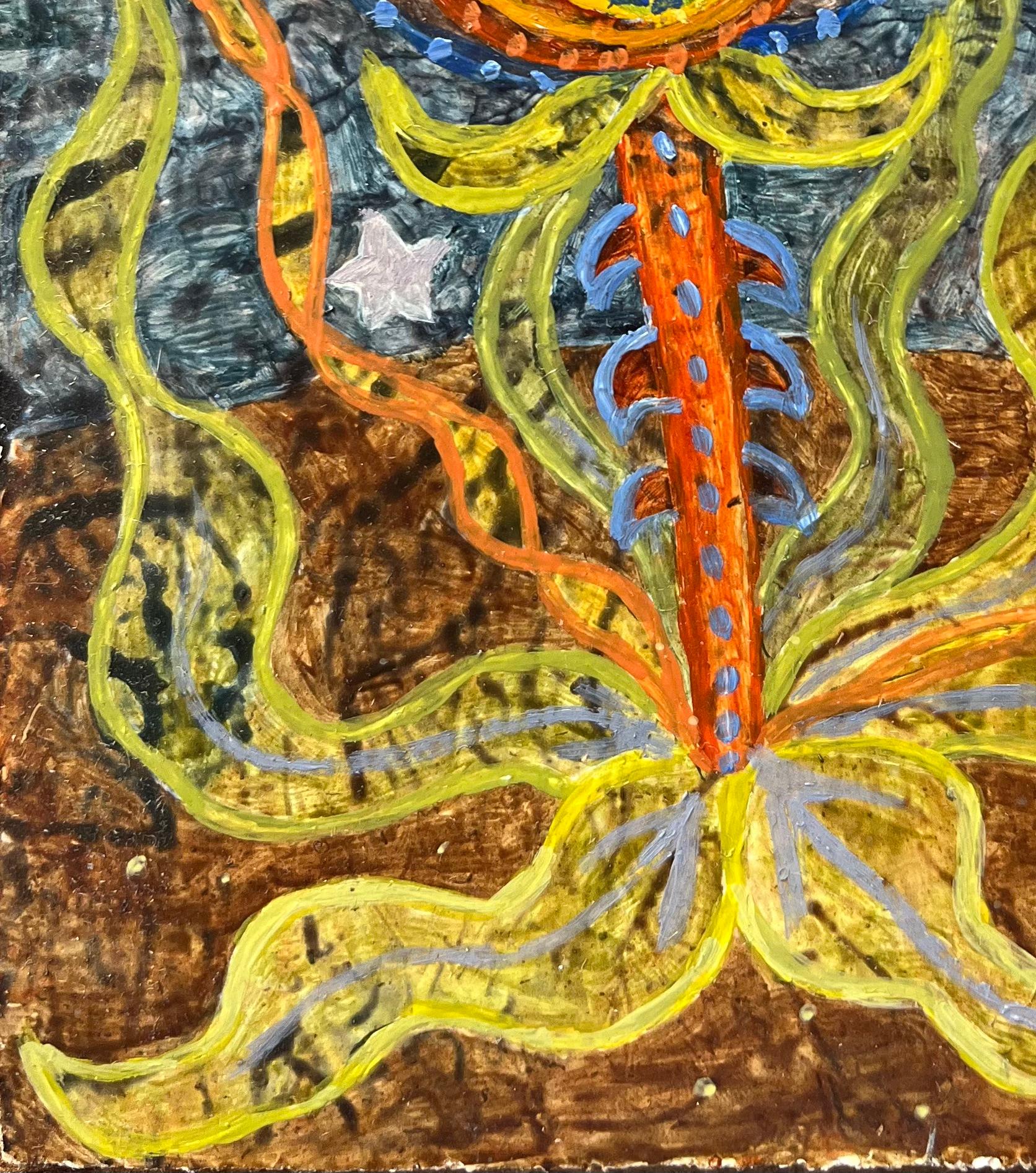 Pintura al óleo surrealista británica de los años 60 - 