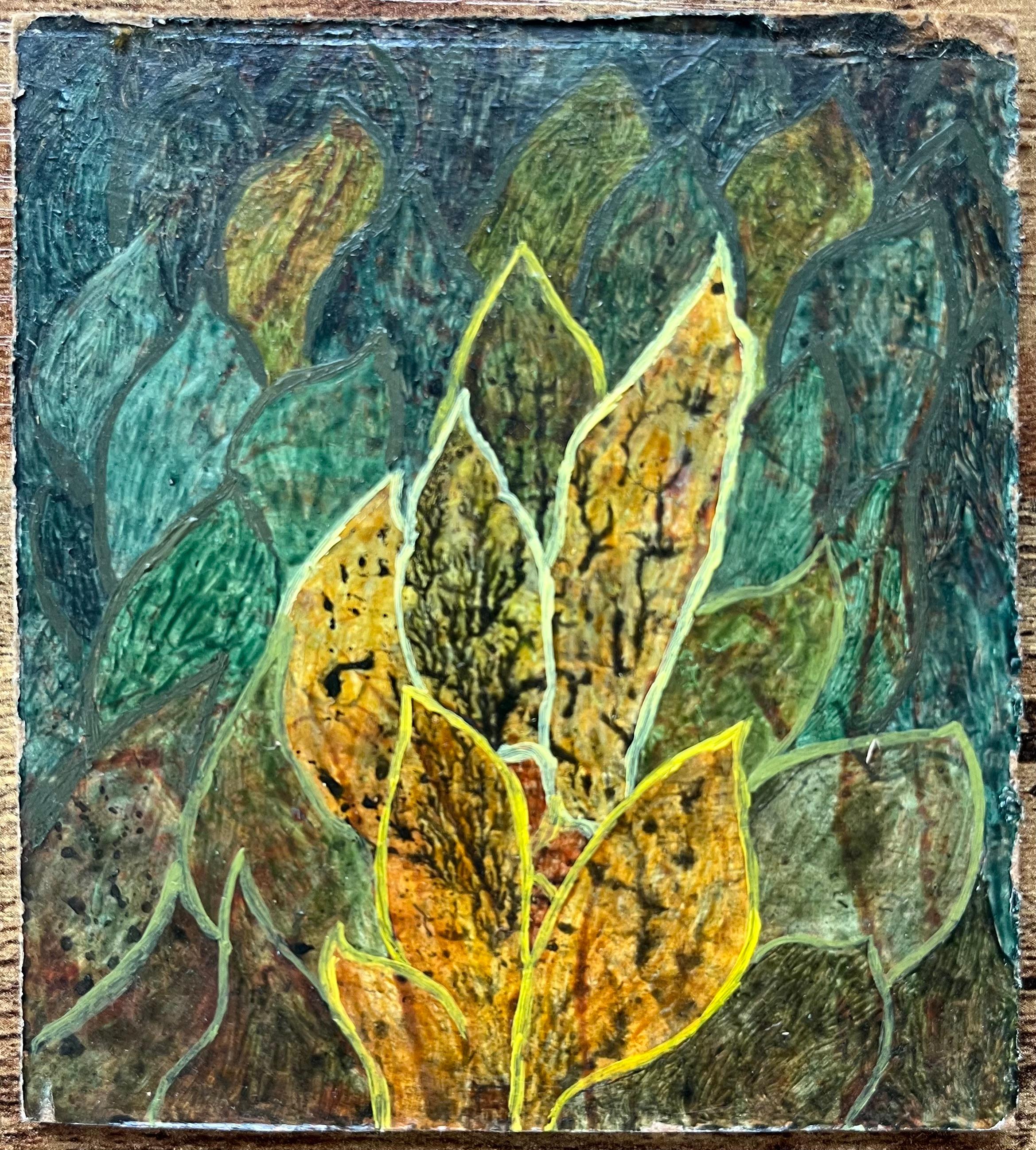 Pittura ad olio surrealista britannica degli anni '60 - Studio astratto 