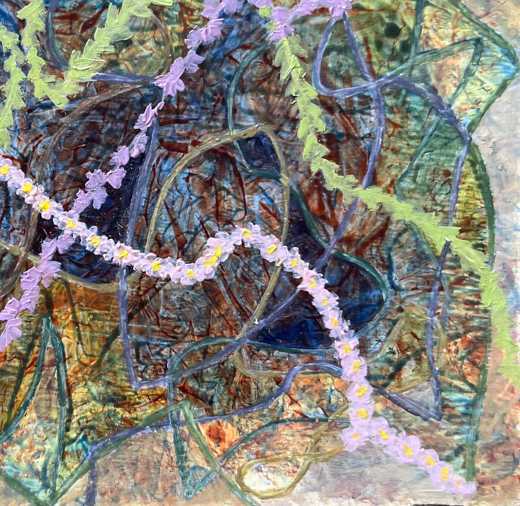 Pittura ad olio surrealista britannica degli anni '60 - Studio astratto 