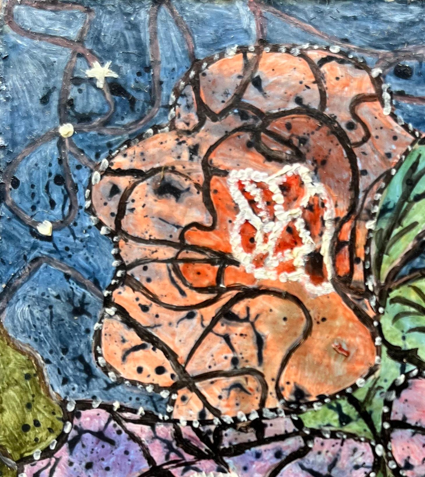 Titolo: Pittura ad olio surrealista britannica degli anni '60 - 