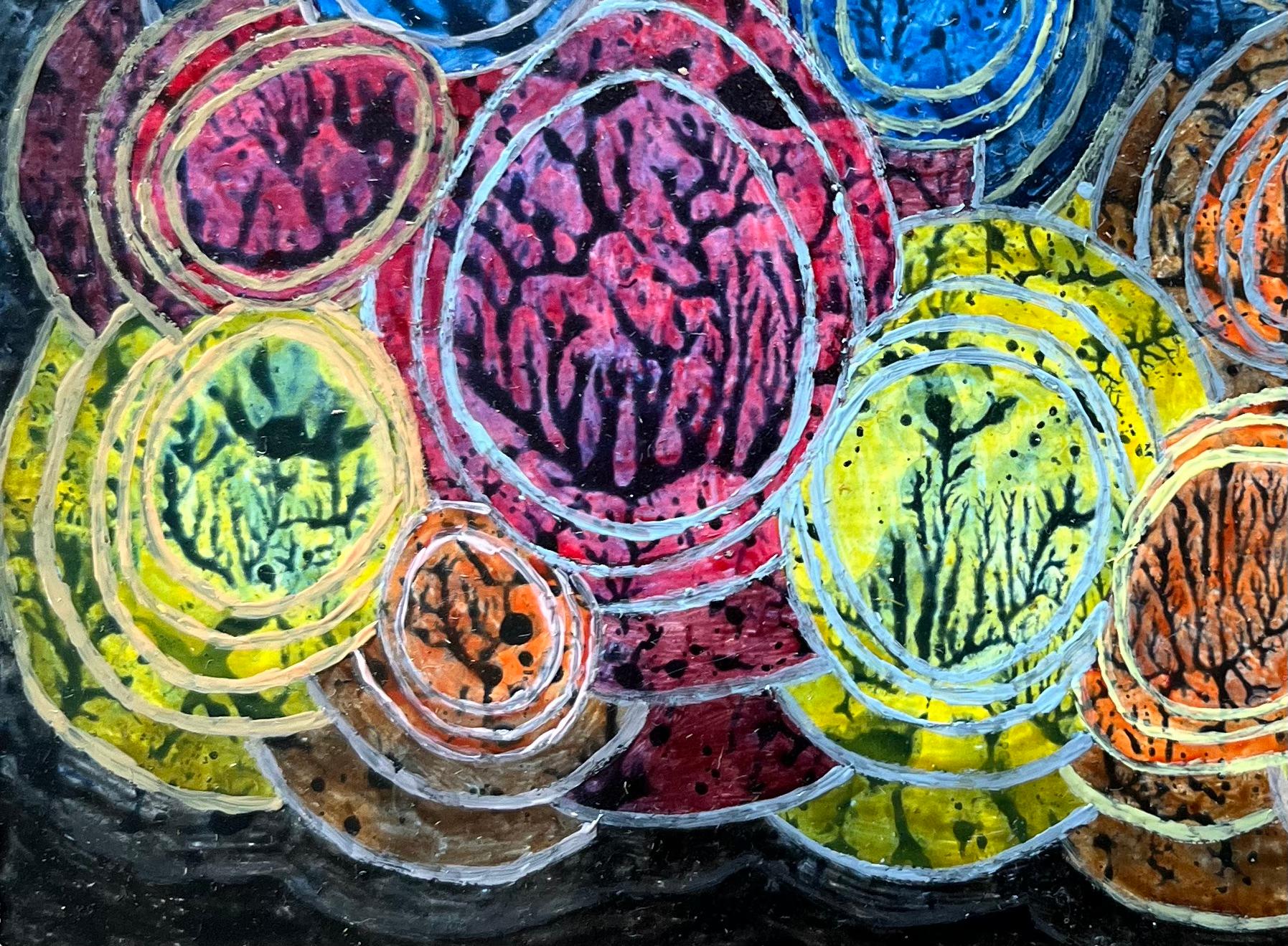 Titolo: Pittura ad olio surrealista britannica degli anni '60 - 'Speranze fragili come uova'
Mezzo: Olio su tavola, senza cornice
Dimensioni: 4,5 altezza x 6 larghezza
Condizioni: Buono 
Provenienza: tutti i quadri che abbiamo di questo artista