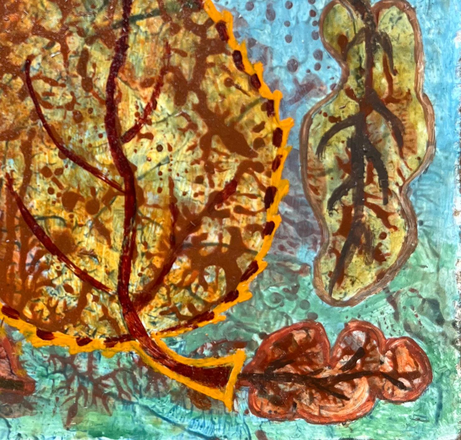 Pittura a olio surrealista britannica degli anni '60 - Studio astratto 