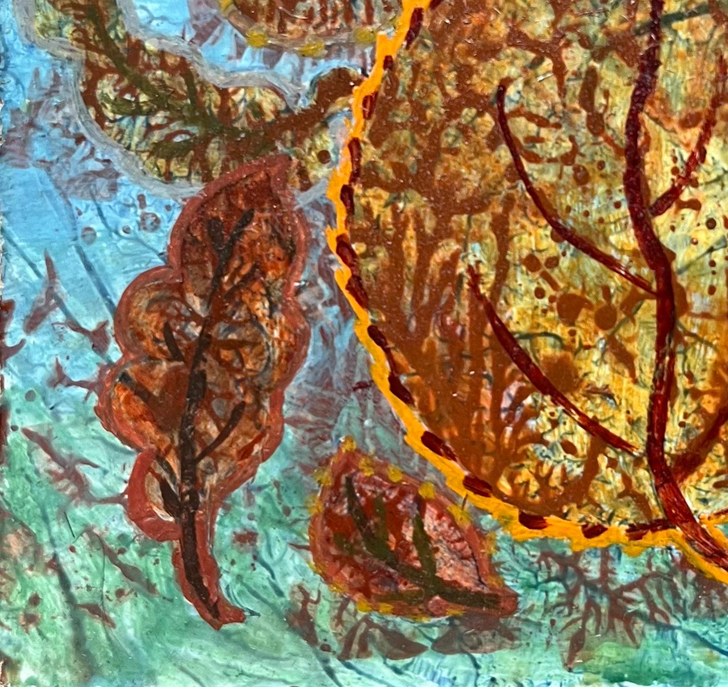 Pittura a olio surrealista britannica degli anni '60 - Studio astratto 