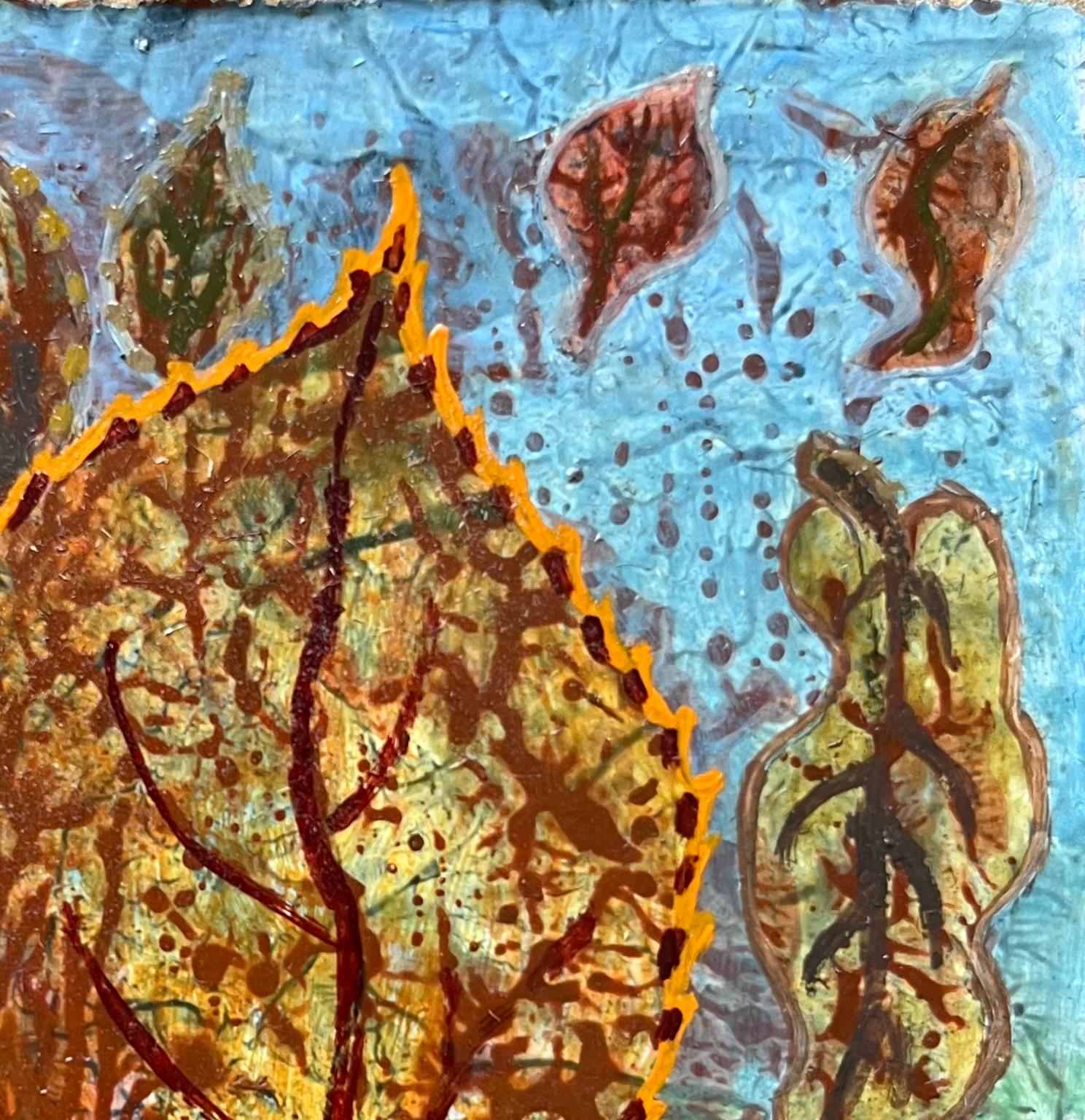 Titolo: Pittura ad olio surrealista britannica degli anni '60 - Studio astratto 