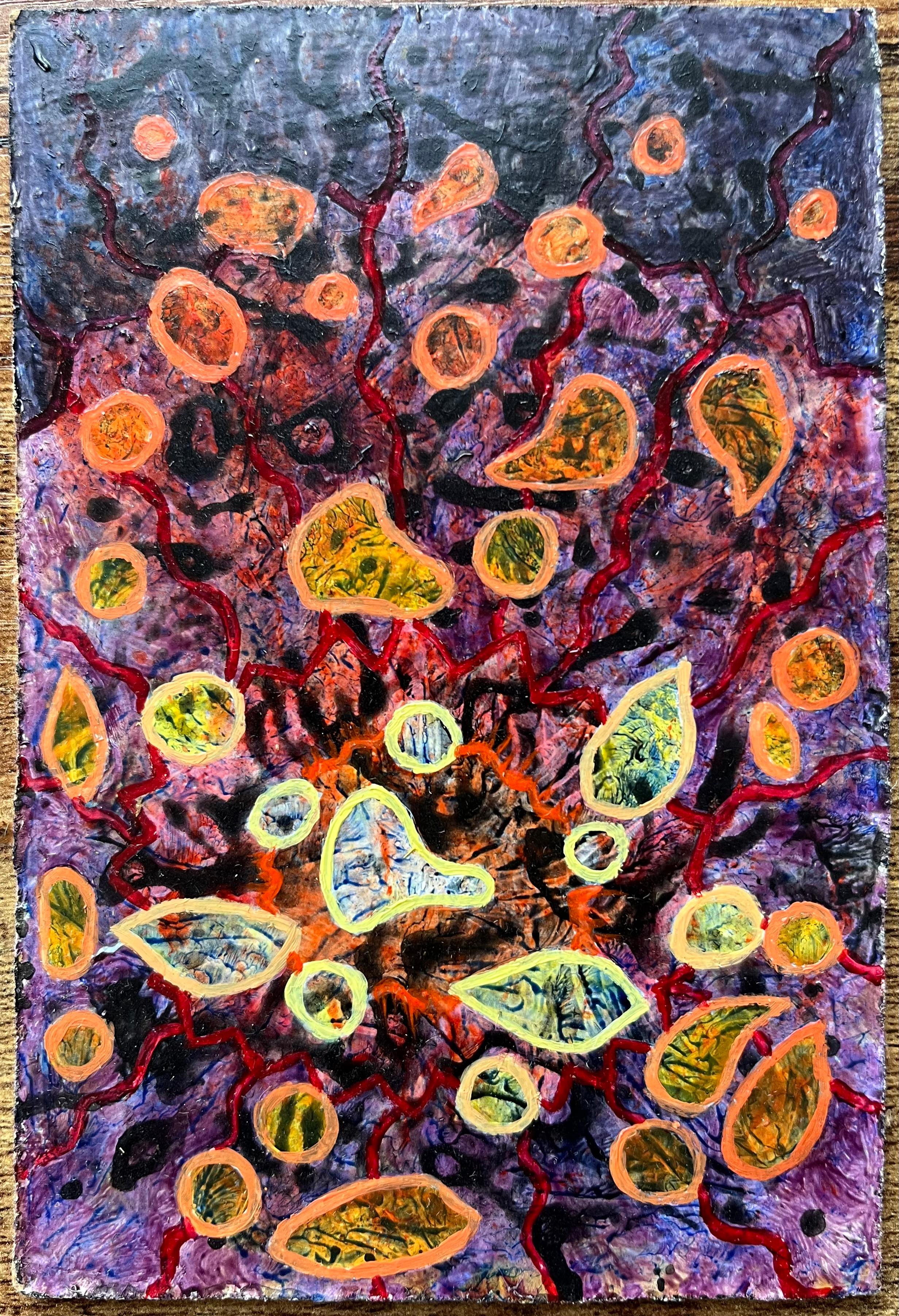 Pittura a olio surrealista britannica degli anni '60 - 