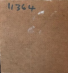 1960's British Surrealist Oil Painting - 'Orange Flower Heads' Fantasy Abstract