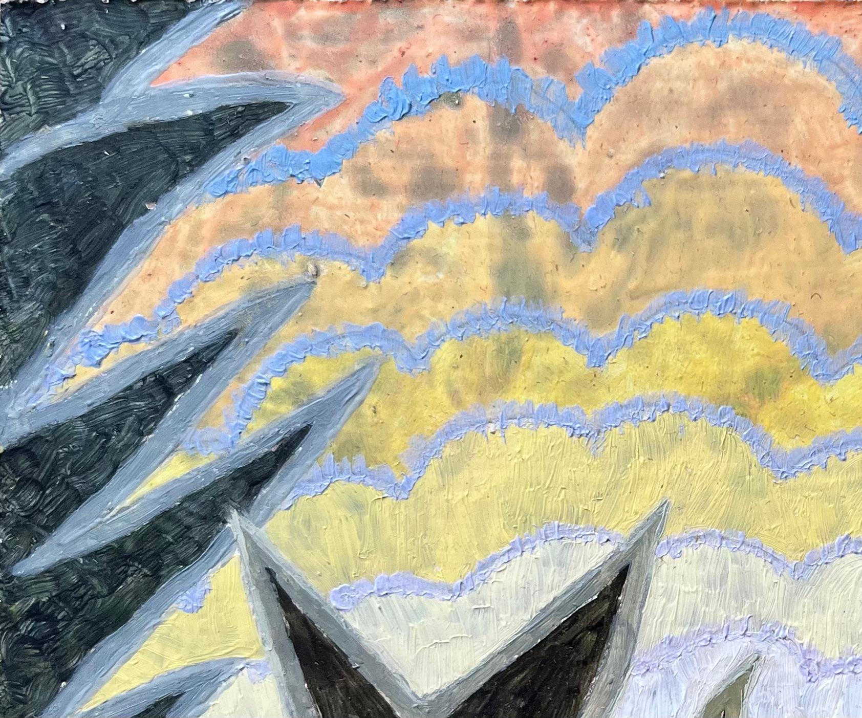 Titolo: Pittura ad olio surrealista britannica degli anni '60 - 