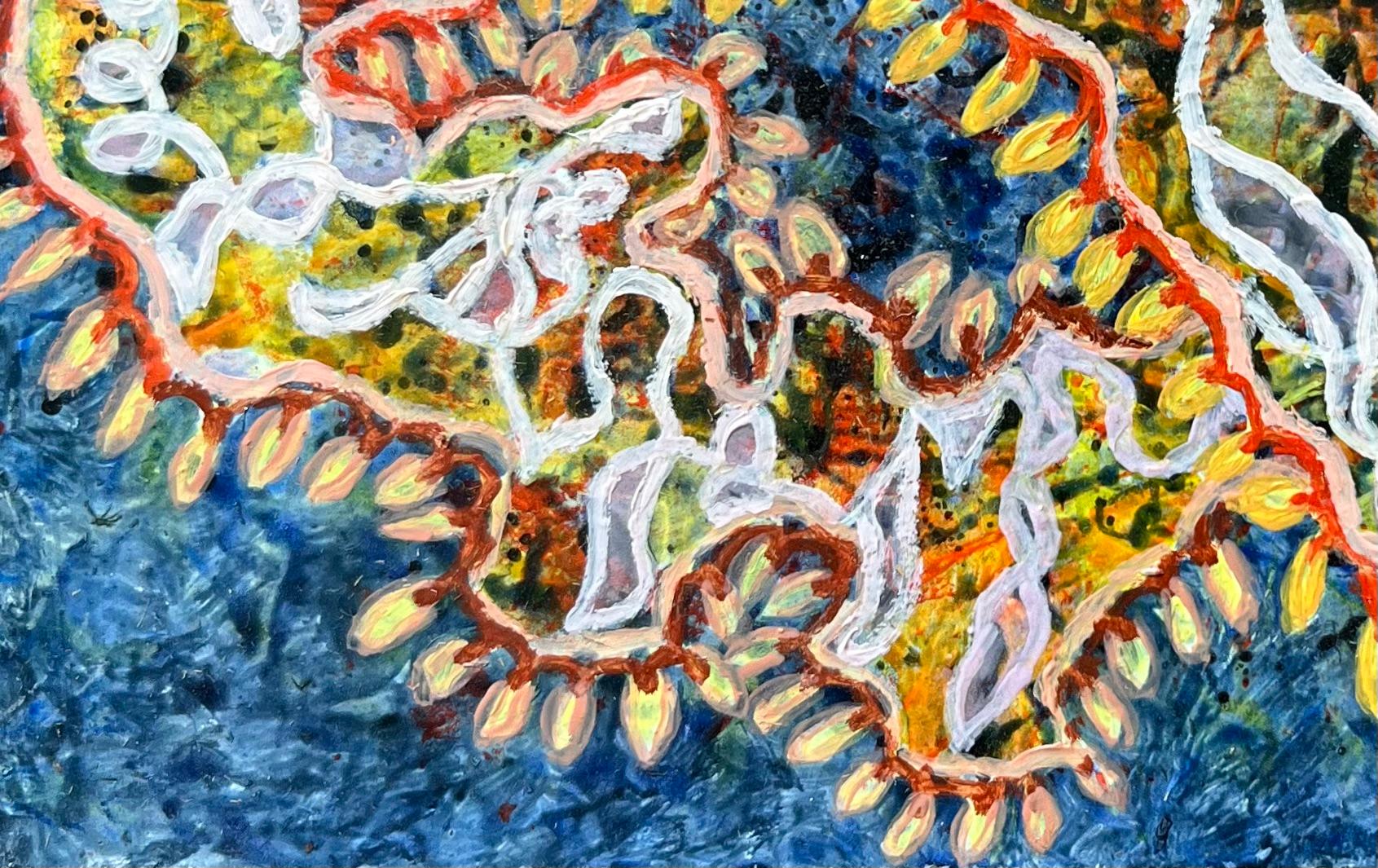 1960's British Surrealist Oil Painting - Sunlit Coral and Sea Bloom Study For Sale 1