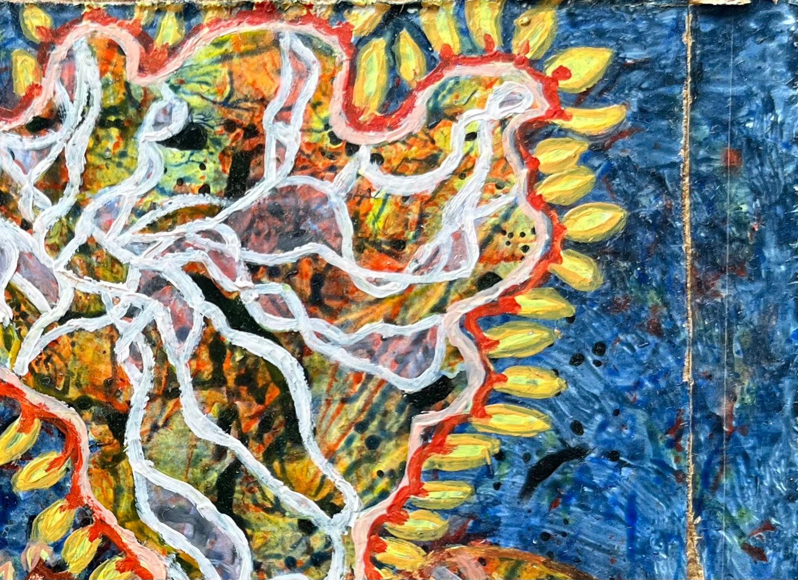 1960's British Surrealist Oil Painting - Sunlit Coral and Sea Bloom Study For Sale 3