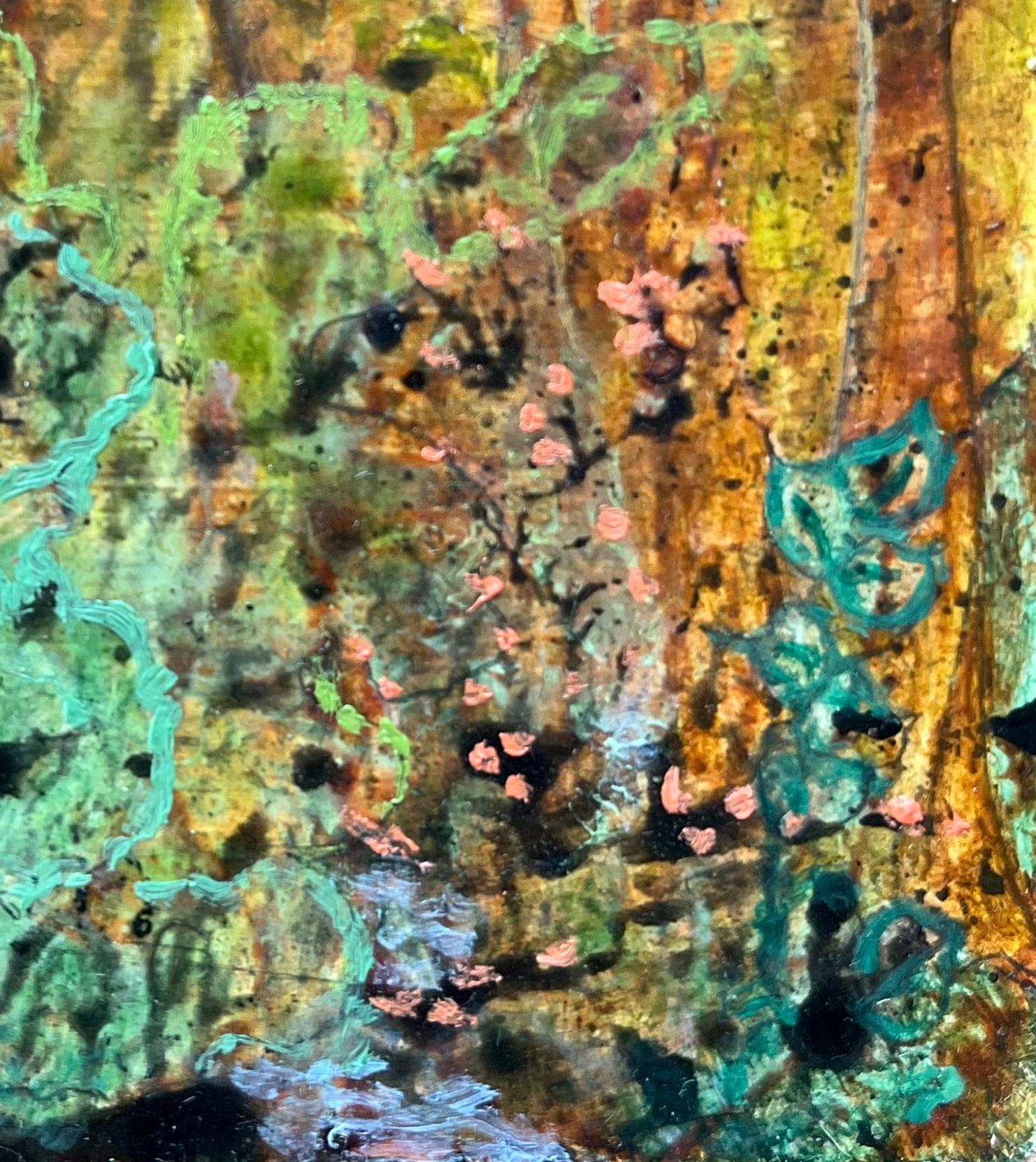 Pittura ad olio surrealista britannica degli anni '60 - Studio astratto 