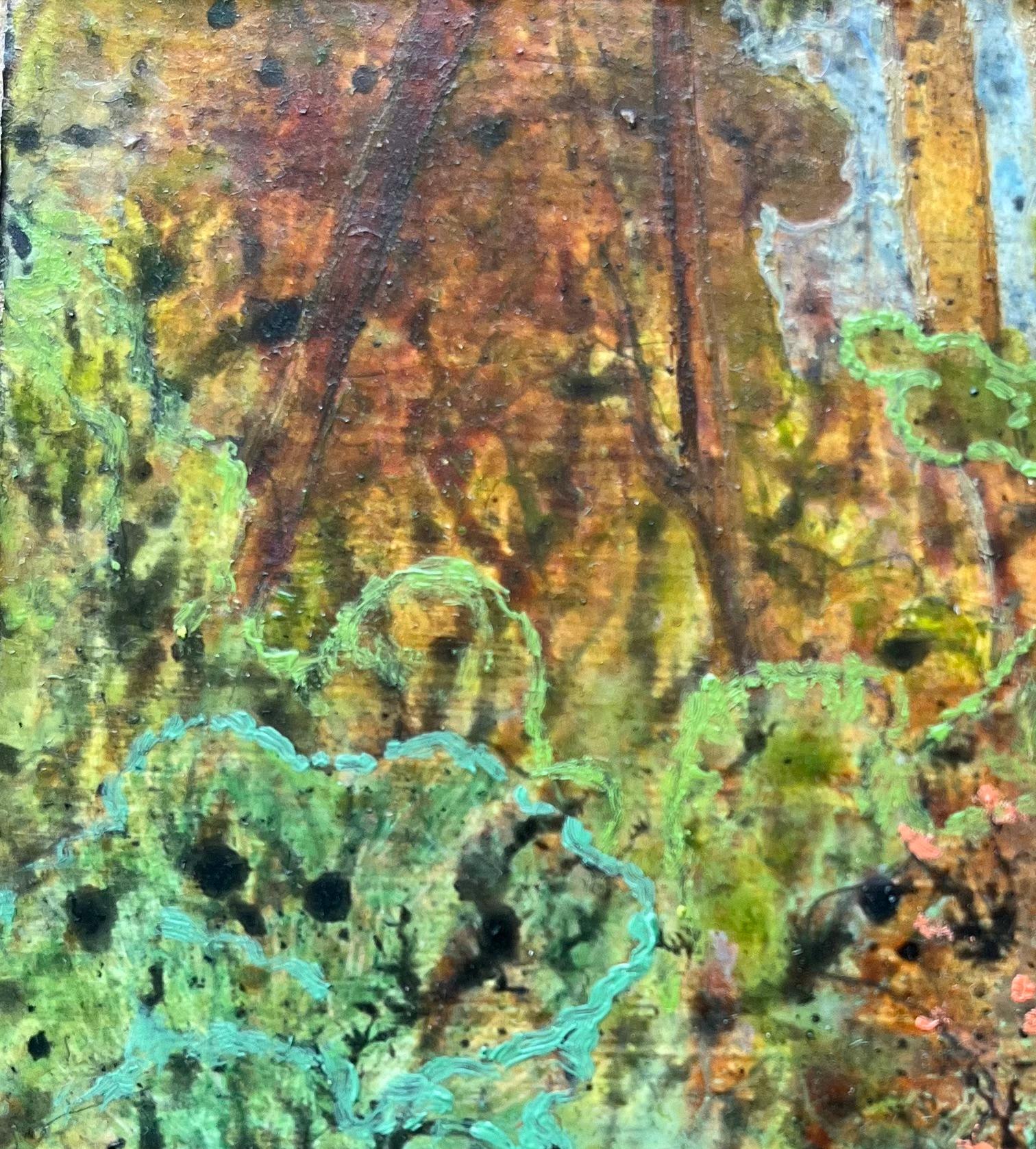 Pittura ad olio surrealista britannica degli anni '60 - Studio astratto 