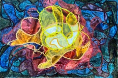 1960's British Surrealist Oil Painting - "UFO"