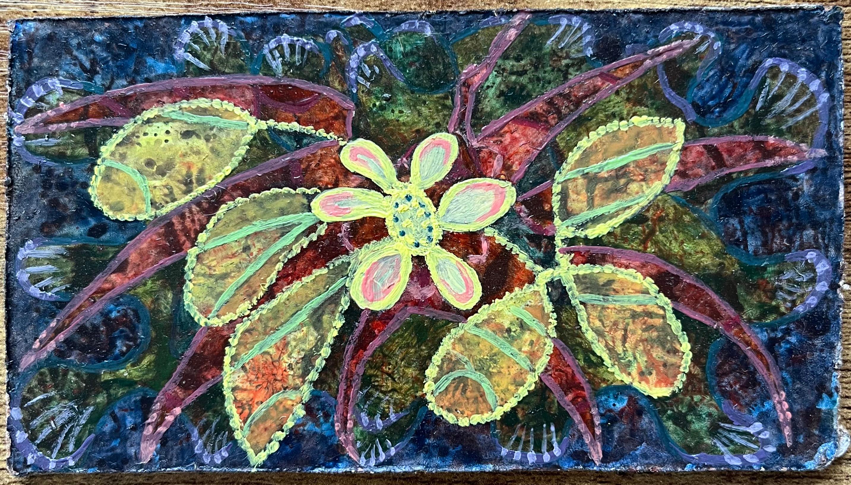 Pittura a olio surrealista britannica degli anni '60 - Studio astratto 