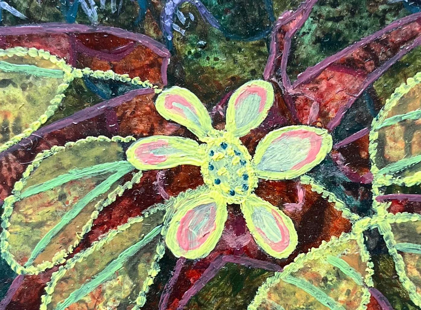Pittura a olio surrealista britannica degli anni '60 - Studio astratto 