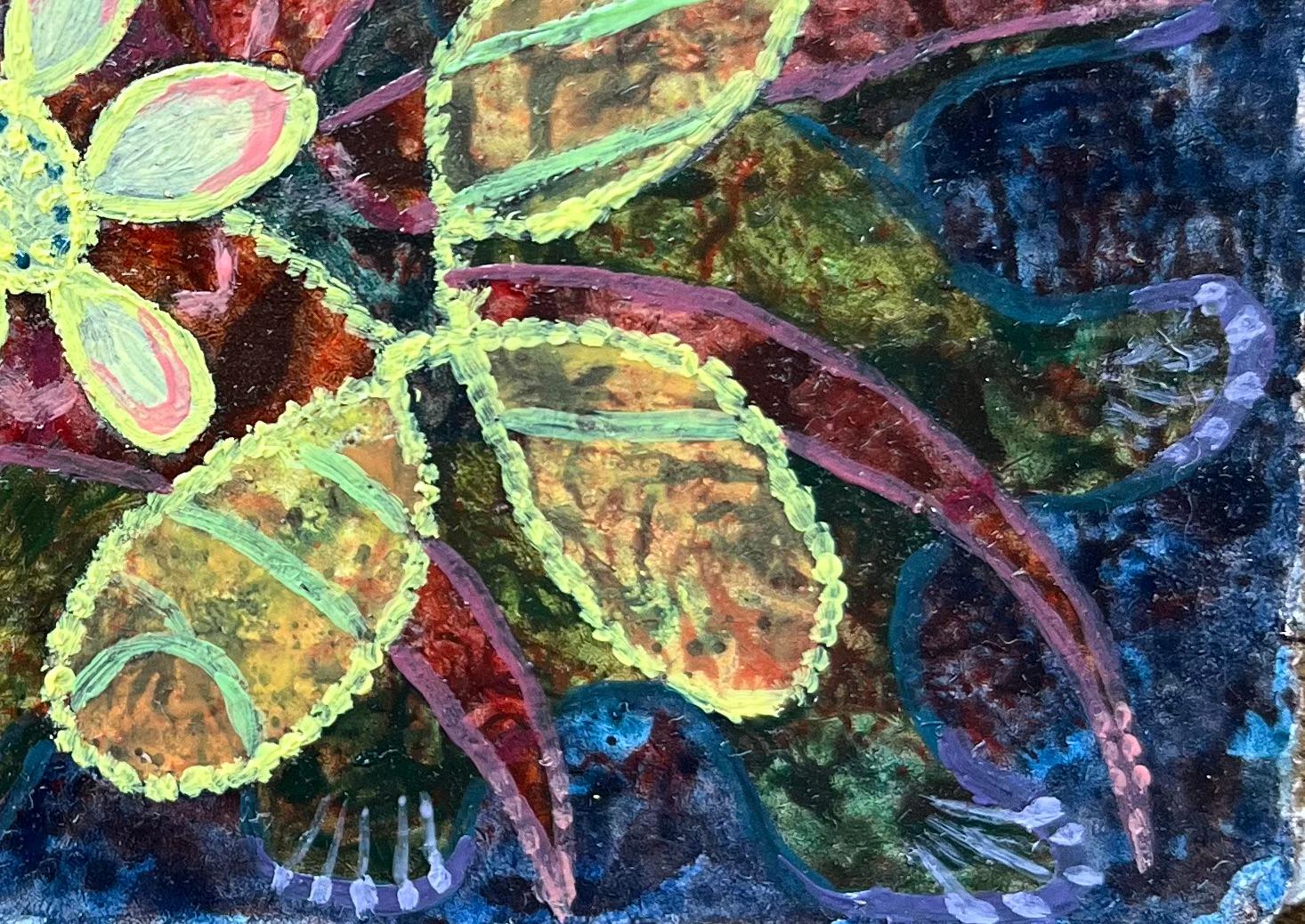 Pittura a olio surrealista britannica degli anni '60 - Studio astratto 