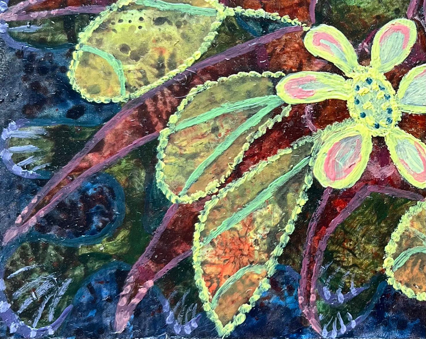 Pittura a olio surrealista britannica degli anni '60 - Studio astratto 