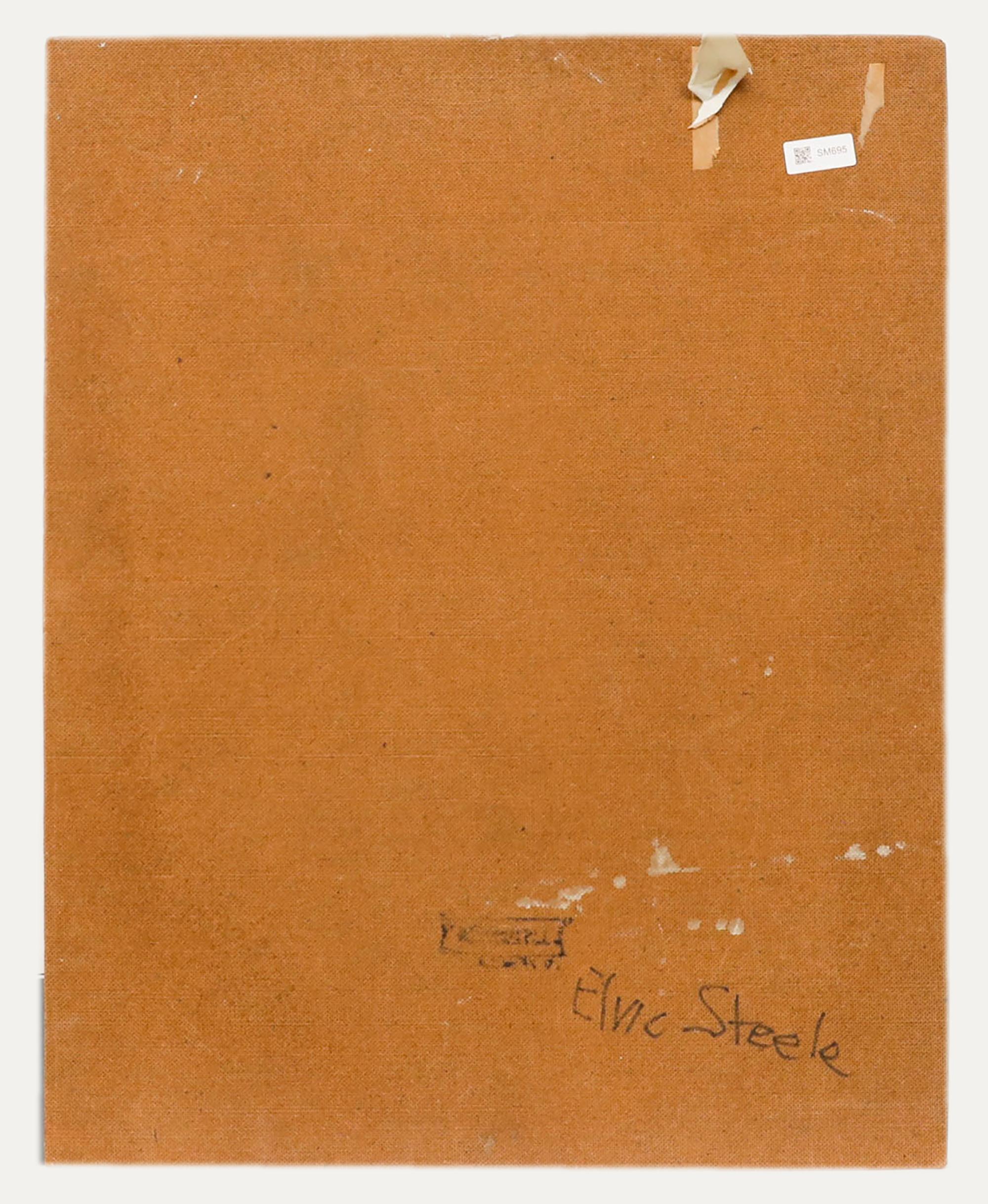 Elvic Steele (1920-1997) - Olio del XX secolo, ricamatrice in vendita 2