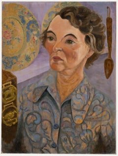 Elvic Steele (1920-1997) - Ölgemälde, Porträt von Joan, 20. Jahrhundert
