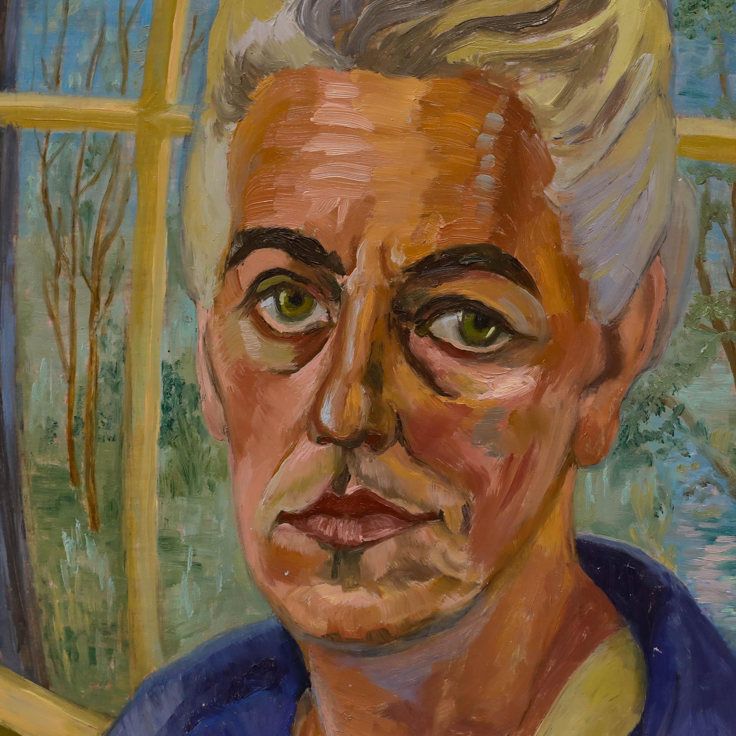 Elvic Steele (1920-1997) - Olio del XX secolo, Self-Portrait 3