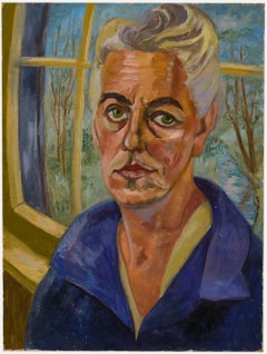 Elvic Steele (1920-1997) - Olio del XX secolo, Self-Portrait