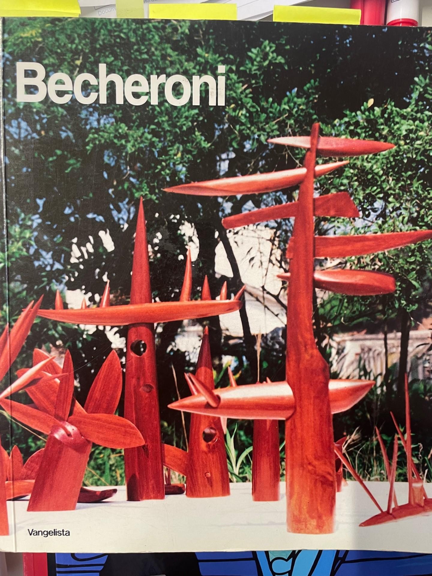 Elvio Becheroni Abstract wooden sculpture: Title Totem For Sale 3